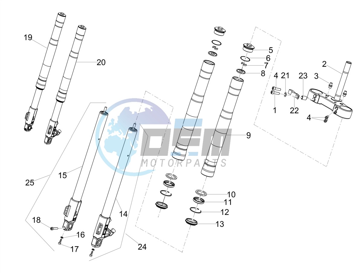 Front fork Ming Xing