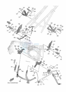 TRACER 9 MTT890 (B5U9) drawing STAND & FOOTREST