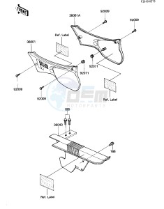 KL 600 A [KL600] (A1) [KL600] drawing SIDE COVERS_CHAIN COVER