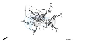 CBR600RA9 Europe Direct - (ED / ABS) drawing REAR POWER UNIT (CBR600RA)