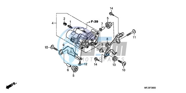 REAR POWER UNIT (CBR600RA)