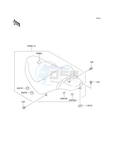 VN 1500 P [VULCAN 1500 MEAN STREAK] (P1-P2) [VULCAN 1500 MEAN STREAK] drawing SEAT