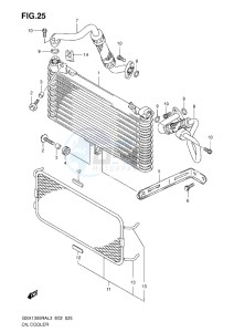 GSX1300R drawing OIL COOLER