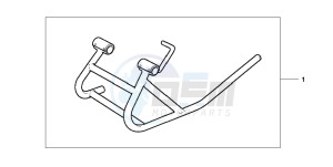 CB600F2 CB600S drawing MAINTENANCE STAND