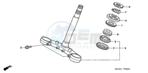 VFR8009 U / MME TWO drawing STEERING STEM