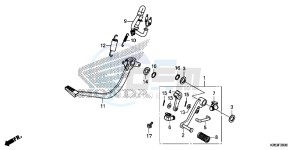 MSX125E MSX125 UK - (E) drawing PEDAL