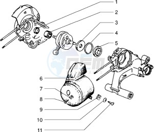 PX 125 E drawing Cooling-hood-main bearings