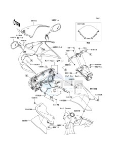 ZX636 C [NINJA ZX-6R] (C6F) C6F drawing COWLING