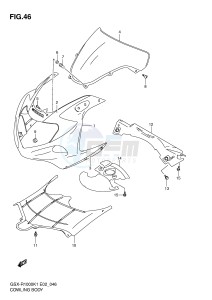 GSX-R1000 (E2) drawing COWLING BODY (GSX-R1000K1)