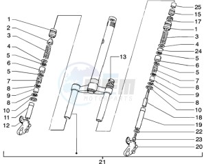 Runner 50 purejet drawing Front Fork