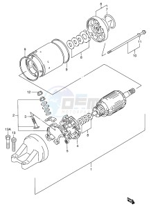 GSX-R1100W (E2) drawing STARTING MOTOR