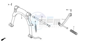 NH80MS drawing STAND/KICK STARTER ARM