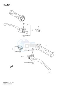 GSF650 (E21) Bandit drawing HANDLE LEVER (GSF650SUAL1 E21)