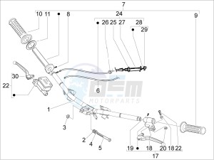 LX 125 4T E3 Vietnam drawing Handlebars - Master cil