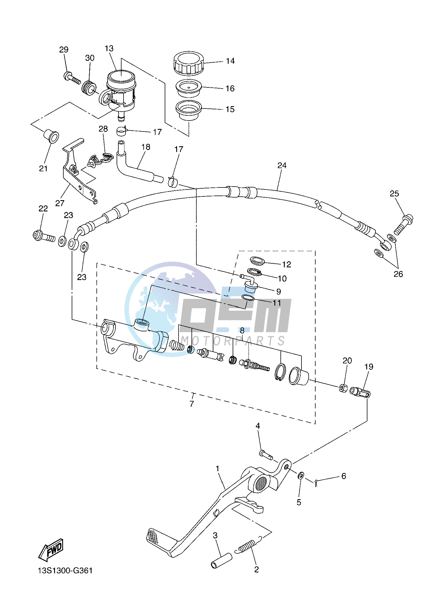 REAR MASTER CYLINDER