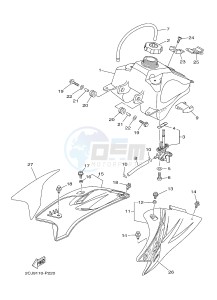 TT-R50 TT-R50E (2CJB 2CJC) drawing FUEL TANK