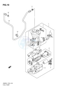 AN650 (E2) Burgman drawing FUEL PUMP