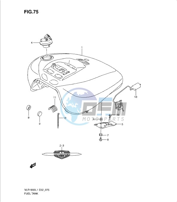 FUEL TANK (VLR1800TL1 E2)