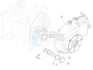 PRIMAVERA 50 4T-3V NOABS E4 (APAC) drawing Flywheel magneto cover - Oil filter