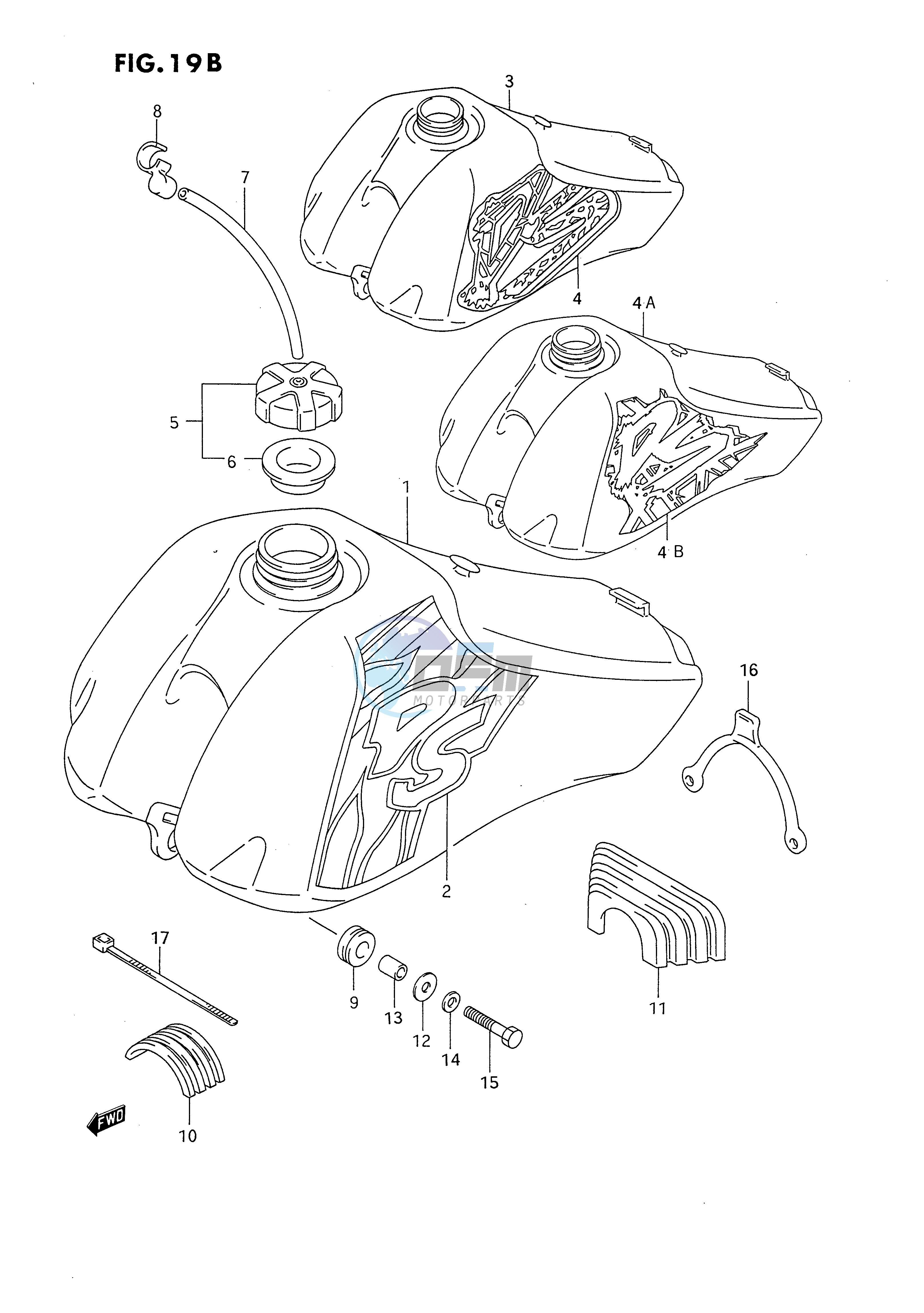 FUEL TANK (MODEL N P R S)