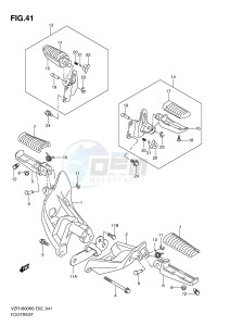 VZR1800 (E2) INTRUDER drawing FOOTREST