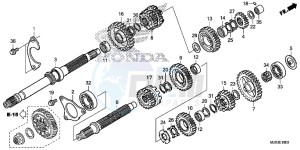 GL1800CF F6C ED drawing TRANSMISSION