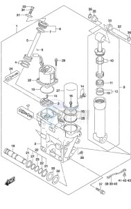 DF 225 drawing Trim Cylinder