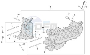 Scarabeo 50 4t 2v e2 drawing Crankcase