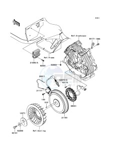 MULE_600 KAF400B7F EU drawing Generator/Ignition Coil