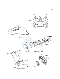 ZX 1100 F [GPZ 1100 ABS] (F1) [GPZ 1100 ABS] drawing DECALS