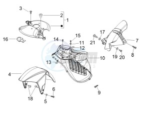 Runner 200 ST 4t e3 drawing Wheel housing - Mudguard