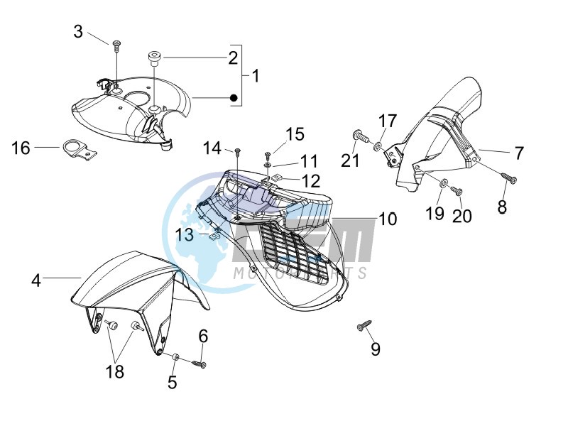 Wheel housing - Mudguard