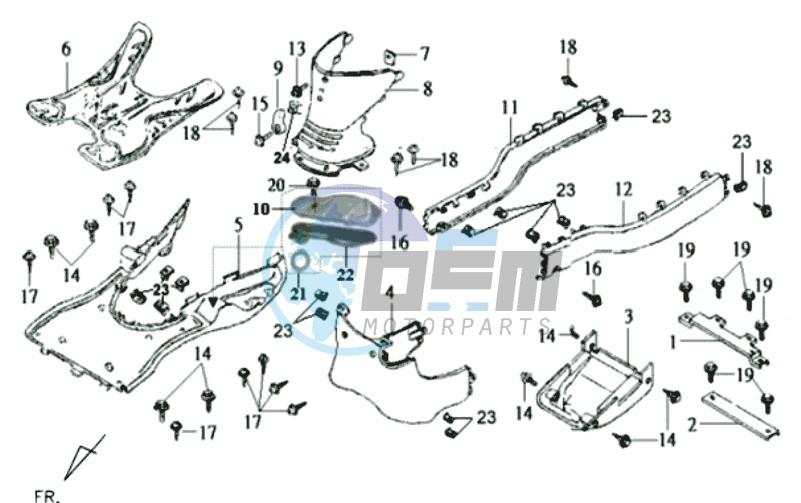 FOOTREST / LOWER COWLING