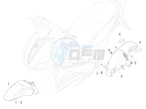 Liberty iGet 50 4T 3V (NAFTA) drawing Wheel housing - Mudguard