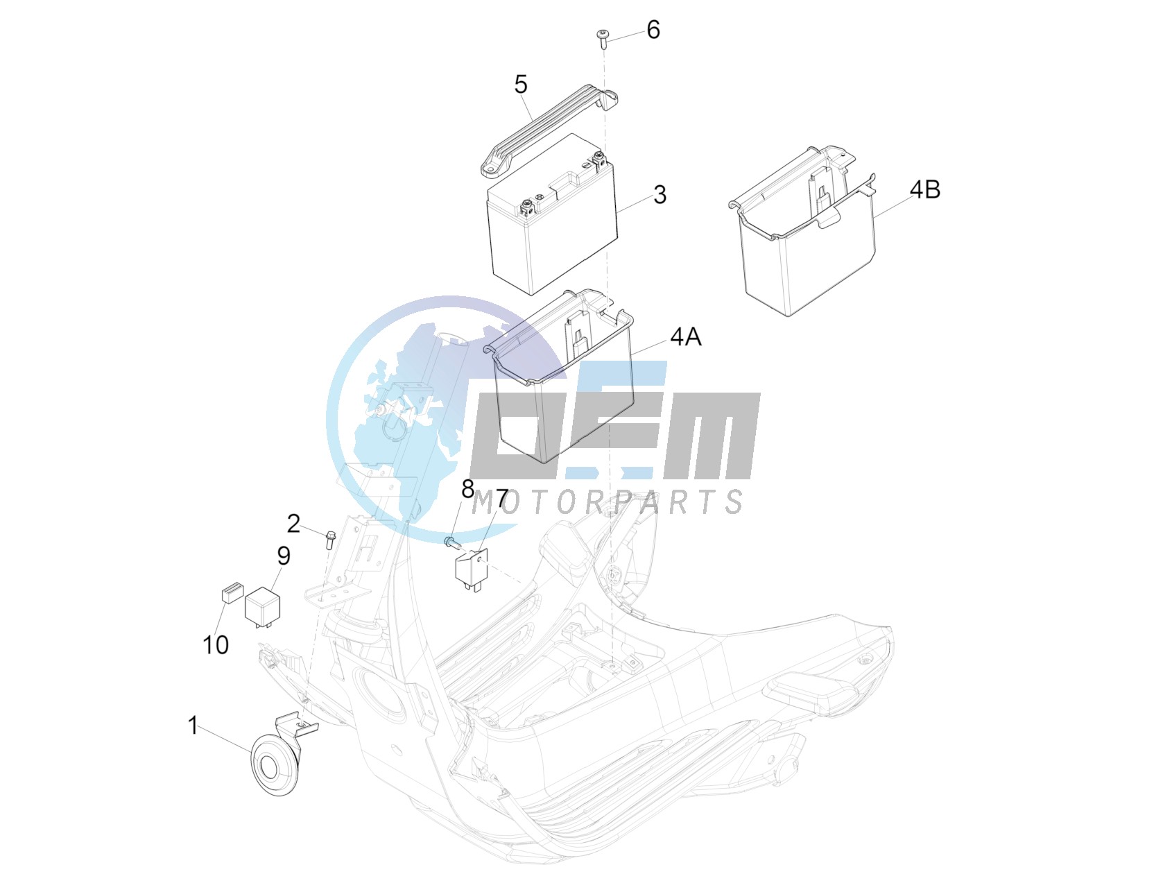 Remote control switches - Battery - Horn