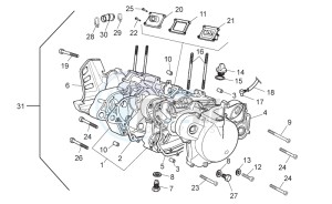 RX 50 (EMEA) drawing Crankcase