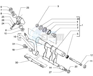 X9 500 drawing Swinging arm