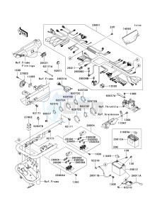 KAF 620 R [MULE 4010 TRANS4X4] (R9F-RAFA) RAFA drawing CHASSIS ELECTRICAL EQUIPMENT