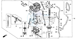 CB250 NIGHTHAWK drawing CARBURETOR