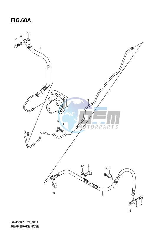 REAR BRAKE HOSE