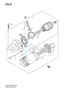 GSX1400 (E2) drawing STARTING MOTOR