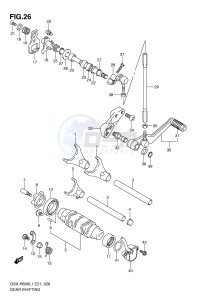 GSX-R600 (E21) drawing GEAR SHIFTING