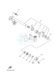 MT07A MT-07 ABS 700 (1XBM) drawing SHIFT SHAFT