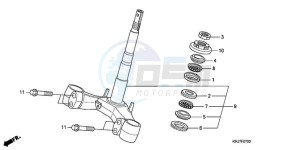 FES1259 France - (F / CMF) drawing STEERING STEM