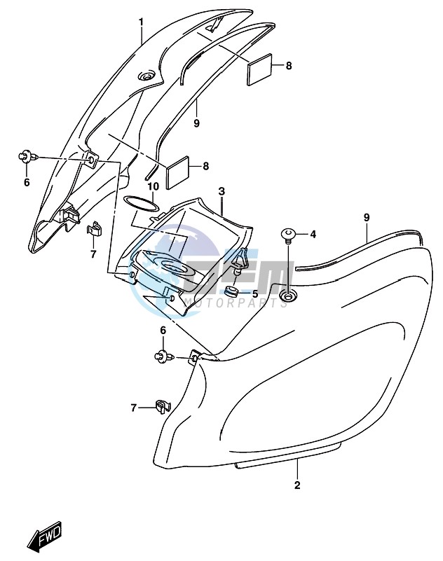 FUEL TANK COVER (GSX-R125RLX)