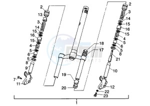 SKIPPER LX 125-150 drawing Front Fork