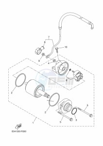 XSR700 MTM690D-U (BJY2) drawing STARTING MOTOR