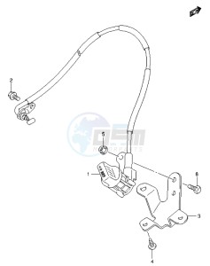 LT-Z400 drawing REVERSE CABLE