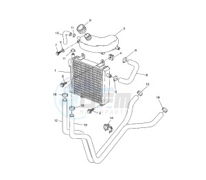 YQ AEROX 50 drawing COOLING SYSTEM