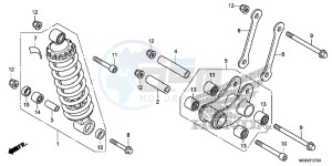 NC700SC drawing REAR CUSHION